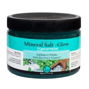 LA PALM Mineral Salt-Glow, Spearmint Eucalyptus – Олійно-сольовий скраб з алое вера і вітаміном Е, 355 мл