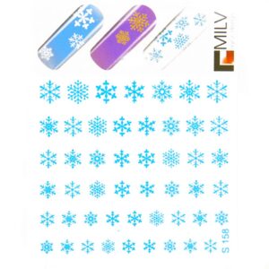 S 158 Голубой Снежинка