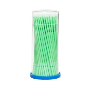 FLASH Микробраши для ресниц, одноразовые аппликаторы тонкие, 100 шт