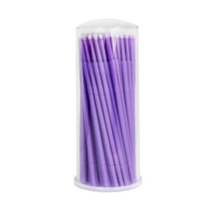 FLASH Микробраши для ресниц, одноразовые аппликаторы ультратонкие, 100 шт