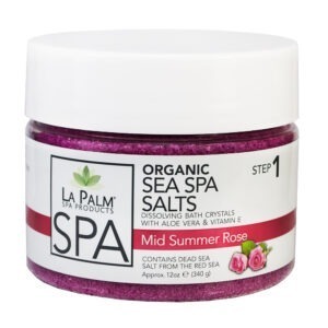 LA PALM Sea Spa Salts, Mid Summer Rose – Сіль для рук і ніг з морськими мінералами, 355 мл