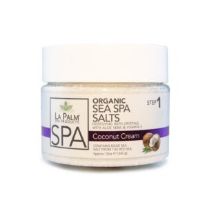 LA PALM Sea Spa Salts, Coconut Cream – Сіль для рук і ніг з морськими мінералами, 355 мл