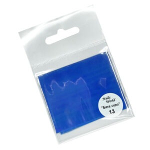 NAILS WORLD Фольга “Бите скло” 13 Blue 5х50см