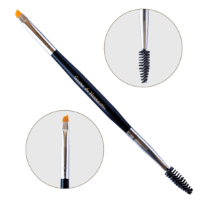 GRAND HENNA Кисть для окрашивания бровей №5+ скошенная со щеточкой
