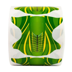 LOVELY Croton Форми для нарощування нігтів зелено-жовті, 500 шт.