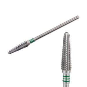 KIMI Фреза твердосплавная, конус, диаметр 4 мм, длина 14 мм, зеленая