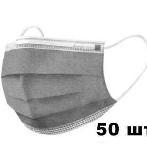 JASMINE Маска захисна одноразова 4-шарова з вугільним фільтром, набір 50 шт