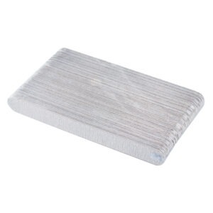 CROMA Пилка для маникюра 150/240 тонкая прямая зебра, набор 50 шт