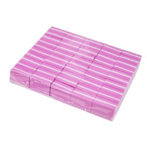 CROMA Мини-баф 180/180 розовый 33х25х13 мм, набор 50 шт