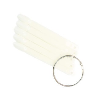 SINA Тіпси на кільці овальні білі, віяло 50 шт