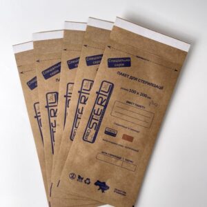 Крафт-пакеты для стерилизации ProSteril 100х200 мм коричневые 100 шт/уп