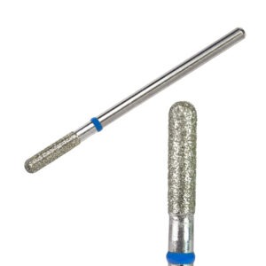 KIMI Фреза алмазная закругленный цилиндр диаметр 2,6 мм длина 10 мм синяя