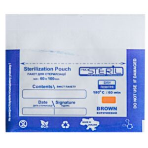 Крафт-пакеты для стерилизации ProSteril 60х100 мм прозрачные 100 шт/уп