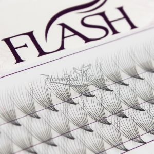 FLASH Вії пучкові 10D, вигин С, товщина 0.07 мм, довжина 10 мм, 60 пучків