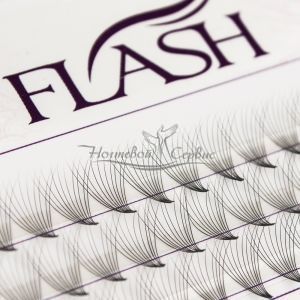 FLASH Вії пучкові 10D, вигин D, товщина 0.07 мм, довжина 10 мм, 60 пучків