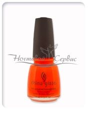 CHINA GLAZE Лак профессиональный, ORANGE KNOCKOUT (neon), 15 мл