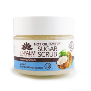 LA PALM Sugar Scrub Coconut Cream – Цукрово-олійний скраб з алое вера і вітаміном Е, 355 мл
