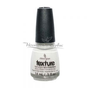CHINA GLAZE Лак профессиональный, TEXTURE, There’s Snow One Like You – 15 мл