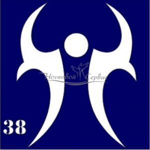 VIH Трафарет для биотату 6х6 см, 038