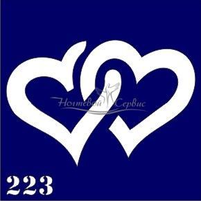 VIH Трафарет для биотату 6х6 см, 223