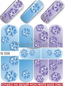 N 558 Зимний узор, снежинка