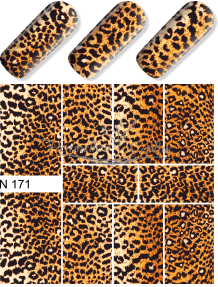 N 171 Шкура Принт Леопард