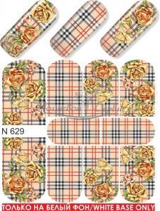 N 629 Узор цветы