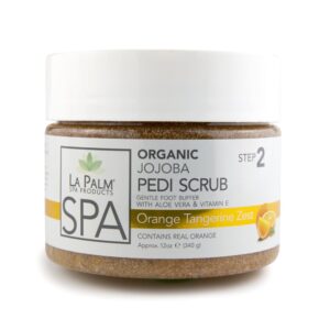 LA PALM Pedi-Gel Scrub, Orange Tangerine Zest – Гелевий пілінг з екстрактом морських водоростей, 355 мл
