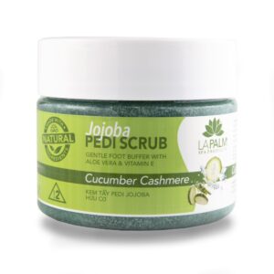 LA PALM Pedi-Gel Scrub, Cucumber Cashmere – Гелевий пілінг з екстрактом морських водоростей, 355 мл