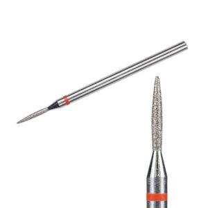 KIMI Фреза алмазна мала, полум’я, червона, 1.2 х 8 мм