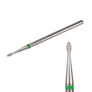 KIMI Фреза алмазна полум’я діаметр 1,4 мм довжина 3 мм зелена