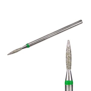 KIMI Фреза алмазная пламя диаметр 1,6 мм длина 8 мм зеленая