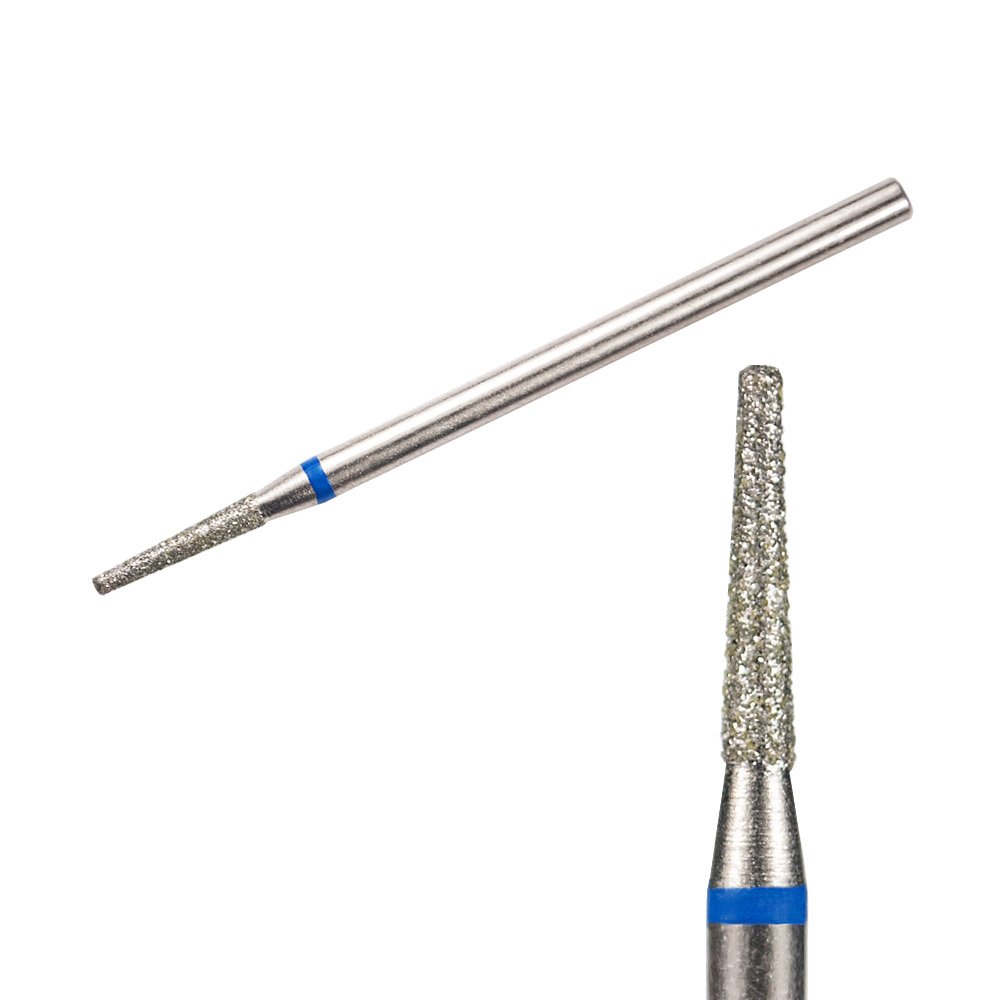 KIMI Фреза алмазная конус, синяя, 1.8 х 9 мм