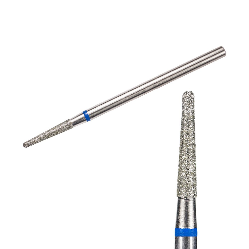 KIMI Фреза алмазная конус диаметр 2,1 мм длина 10 мм синяя