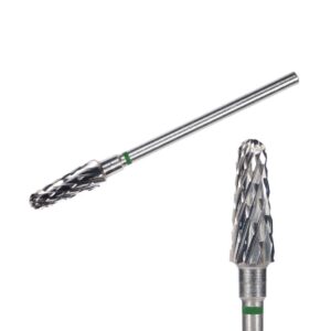 KIMI Фреза твердосплавная, конус, диаметр 5 мм, длина 14 мм, зеленая