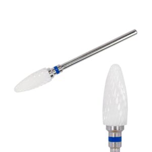 VARIO GRIT Фреза керамическая для гель-лака и геля, кукуруза, синяя, 6 х 15 мм