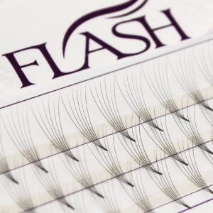 FLASH Ресницы пучковые 6D, изгиб С, толщина 0.05 мм, длина 12 мм, 60 пучков