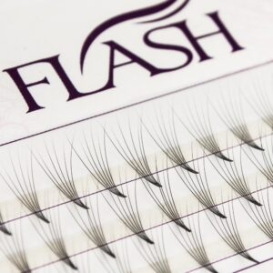 FLASH Ресницы пучковые 6D, изгиб С, толщина 0.07 мм, длина 12 мм, 60 пучков