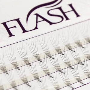 FLASH Ресницы пучковые 6D, изгиб D, толщина 0.05 мм, длина 12 мм, 60 пучков