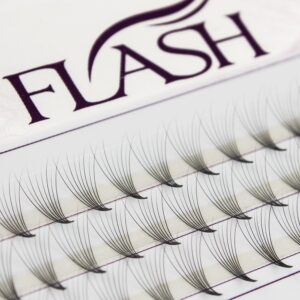 FLASH Ресницы пучковые 8D, изгиб D, толщина 0.07 мм, длина 10 мм, 60 пучков