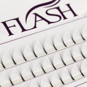 FLASH Ресницы пучковые Tootsy 6D, изгиб D, толщина 0.07 мм, длина 8 мм, 60 пучков