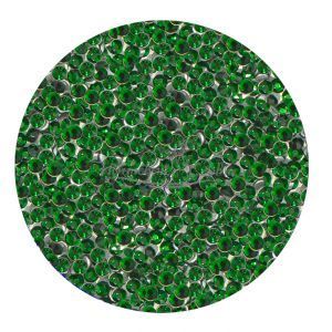 ELEMENTS Стрази скляні для нігтів №4, Emerald, банка 100 шт