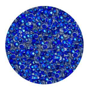 ELEMENTS Стрази скляні для нігтів №5, AB Sapphire, банка 100 шт