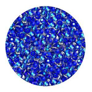 ELEMENTS Стрази скляні для нігтів №6, AB Sapphire, банка 250 шт