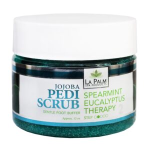 LA PALM Sugar Scrub, Spearment Eucalyptus – Цукрово-олійний скраб з алое вера і вітаміном Е, 355 мл